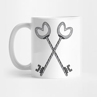 Two keys symbol - Masonic symbol of Treasurer for Blue Lodge Freemasonry Mug